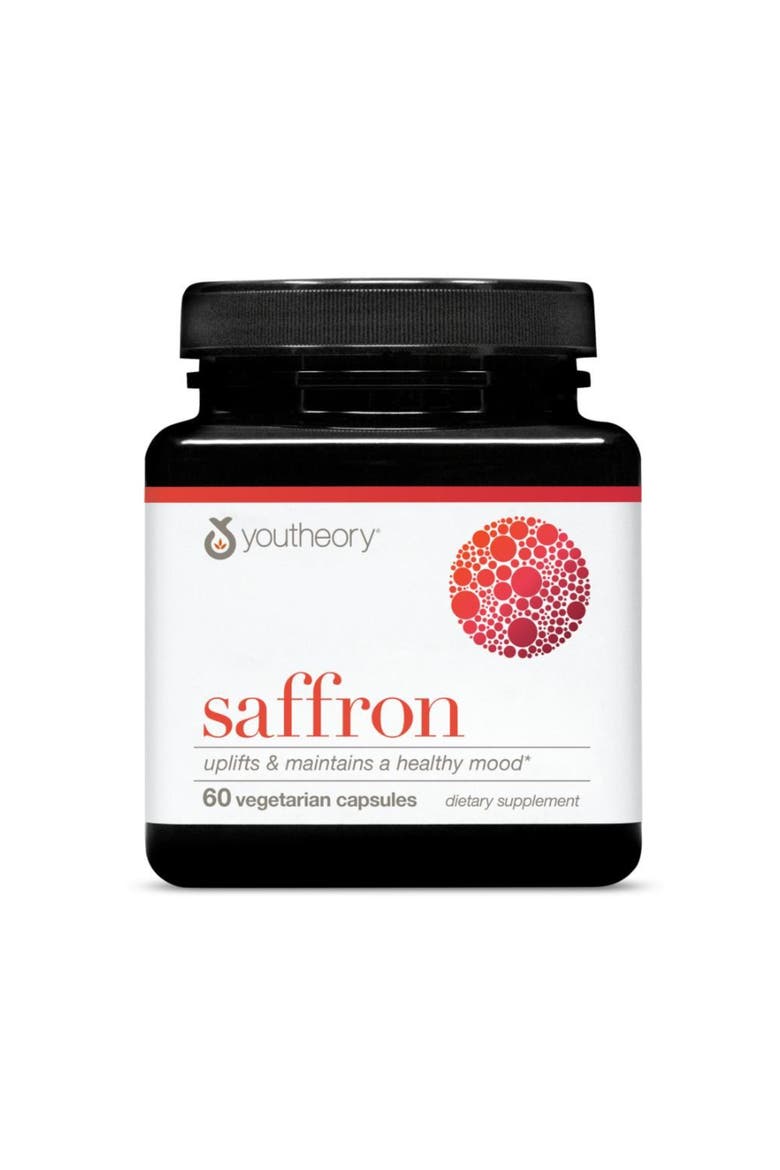 Saffron Vegan Energy Supplement with Rhodiola Rosea and Ashwagandha 60 Vegetarian Capsules, Main, color, None