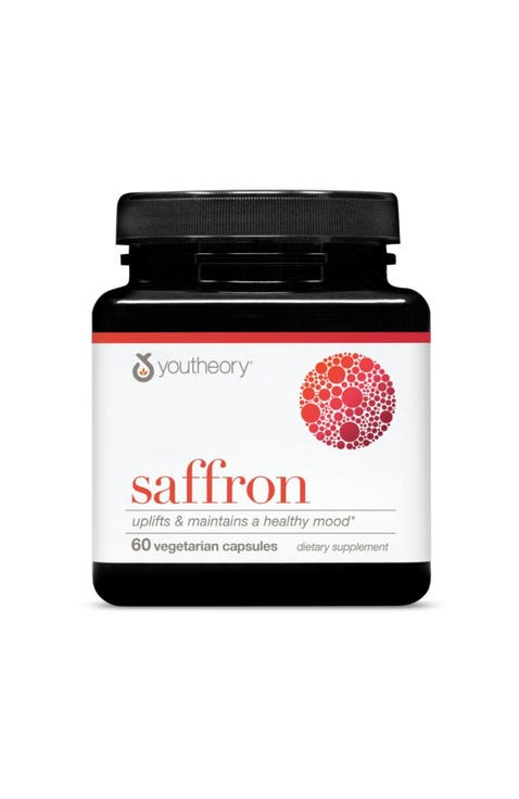 Saffron Vegan Energy Supplement with Rhodiola Rosea and Ashwagandha 60 Vegetarian Capsules