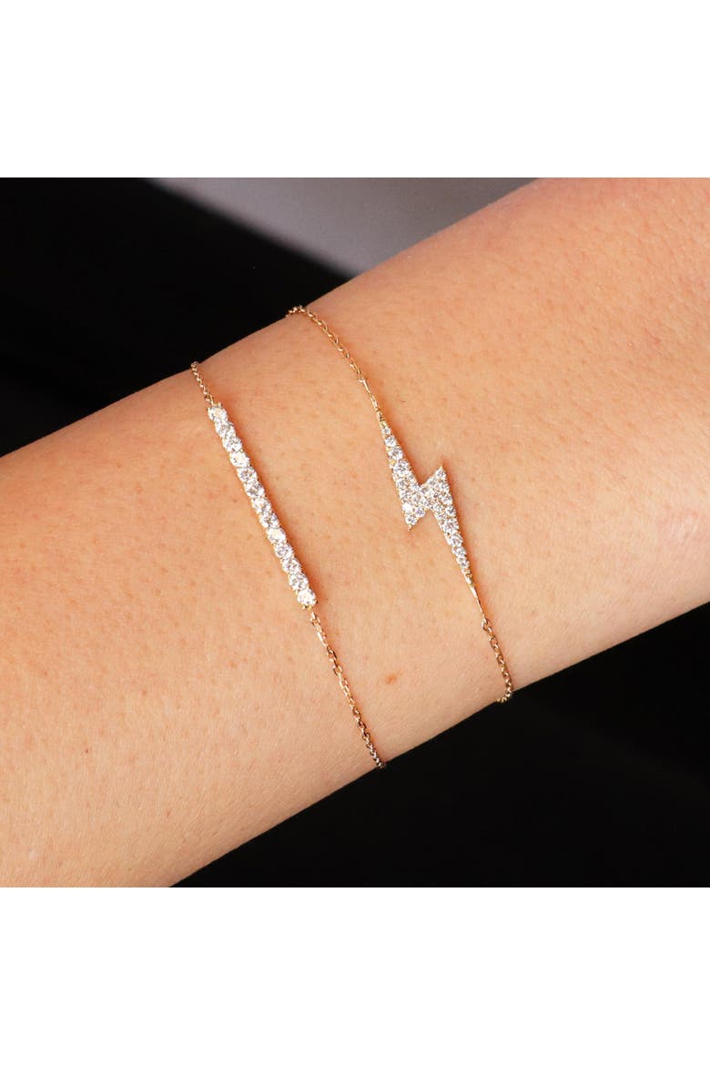 Diamond Bar Bracelet, Alternate, color, Yellow Gold