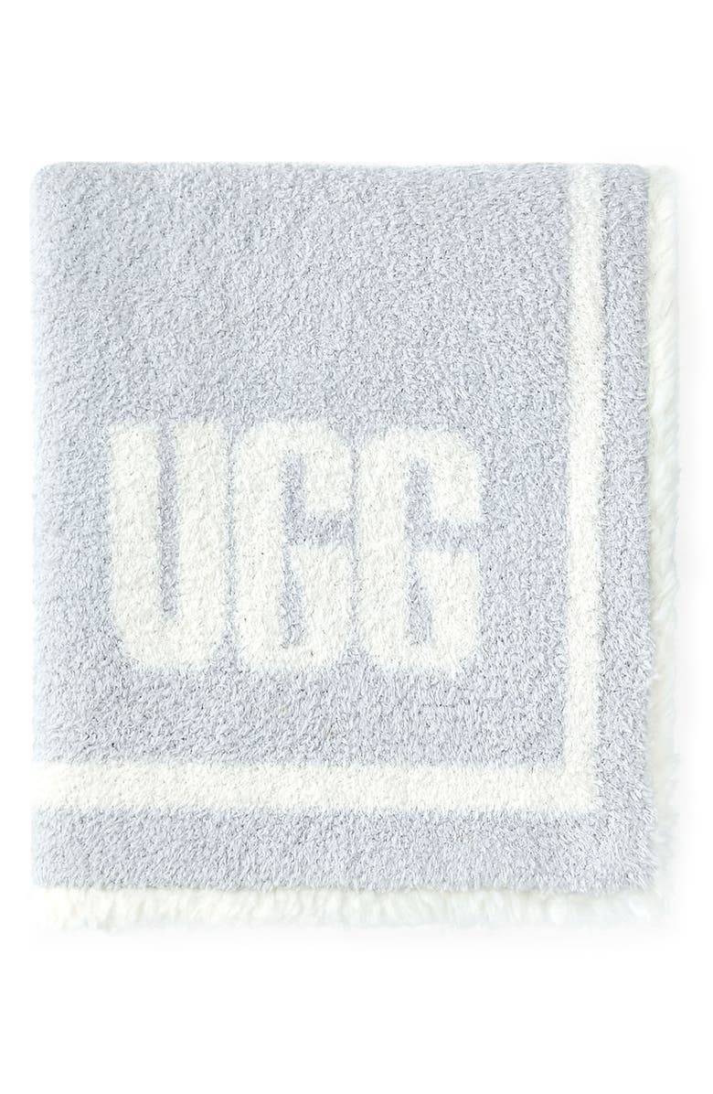 UGG<sup>®</sup> Anabelle Baby Blanket, Main, color, Glacier Gray