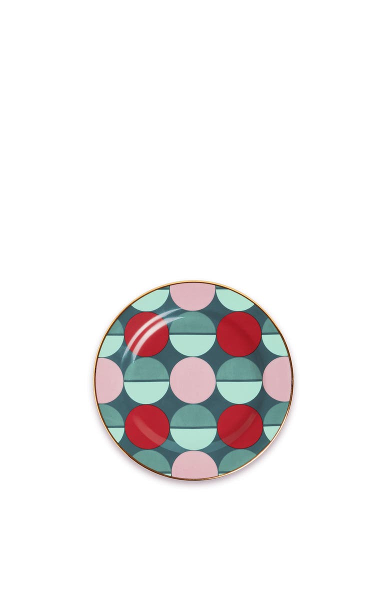 La DoubleJ Dessert Plates Set Of 2 Sfere Dark Green, Alternate, color, Sfere Dark Green