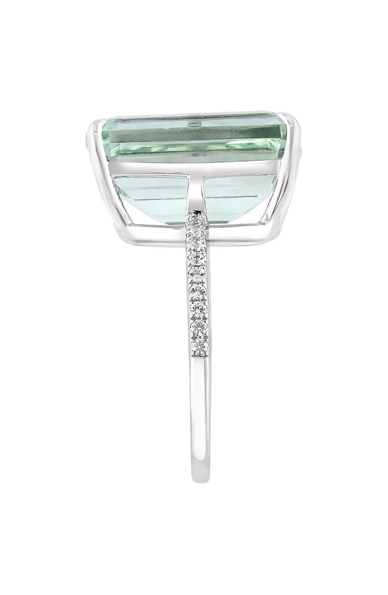 EFFY Sterling Silver Green Quartz & White Topaz Ring, Alternate, color, Green