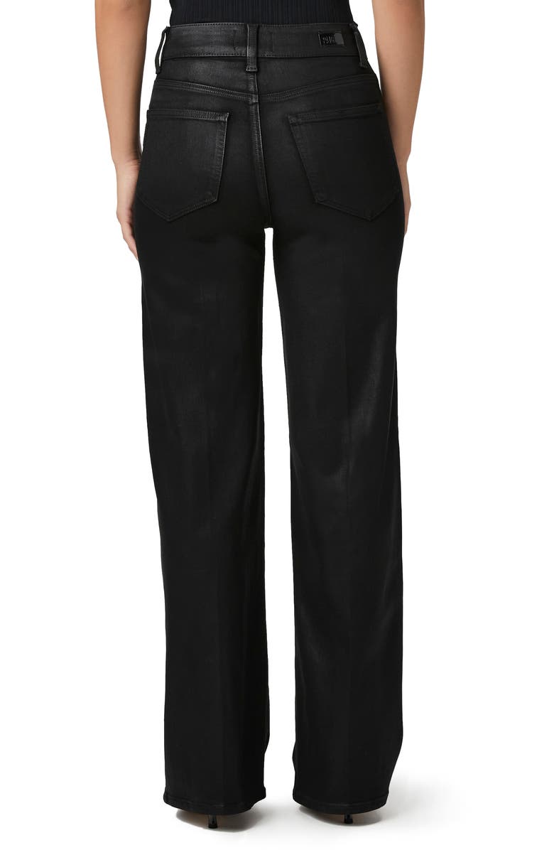 Sasha Coated High Waist Wide Leg Jeans