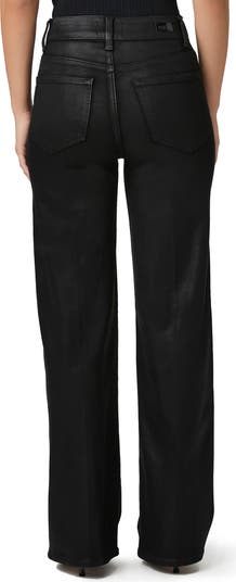 Sasha Coated High Waist Wide Leg Jeans