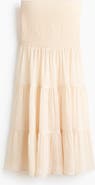H&M Smocked Chiffon Skirt