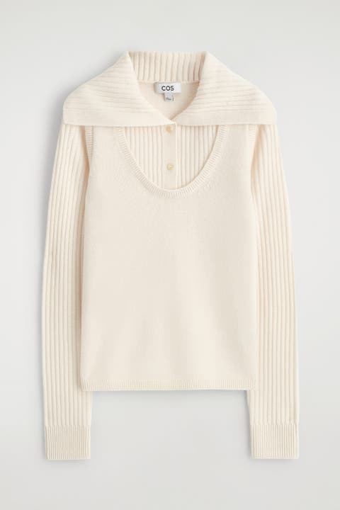 Layered Merino Wool Sweater