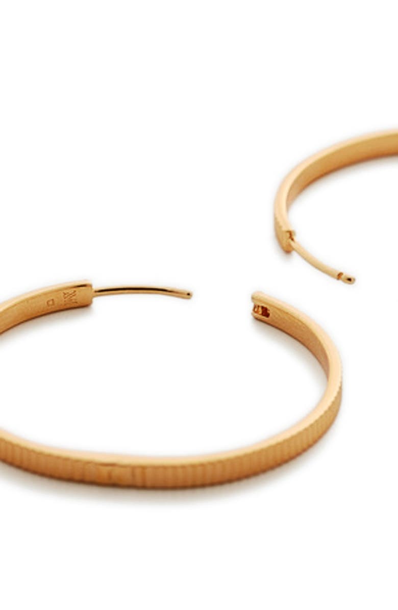 Monica Vinader Disco Large Hoop Earrings, Alternate, color, Gold