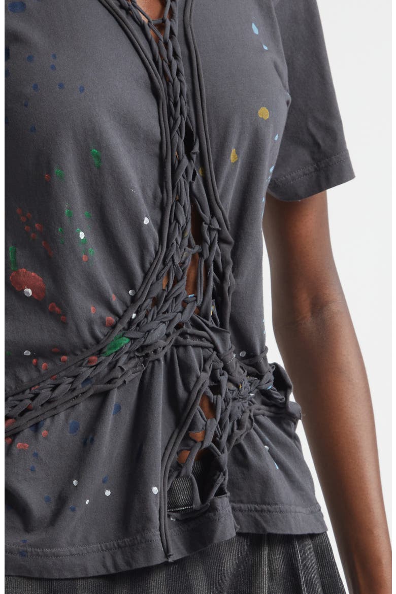 Tosh Paint Splatter T-Shirt, Alternate, color, SPLATTER WASHED BLACK