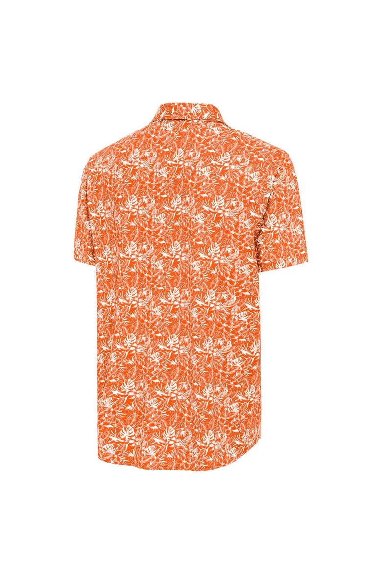 Men's Antigua Orange Houston Astros Resort Button-Up Shirt, Alternate, color, Orange