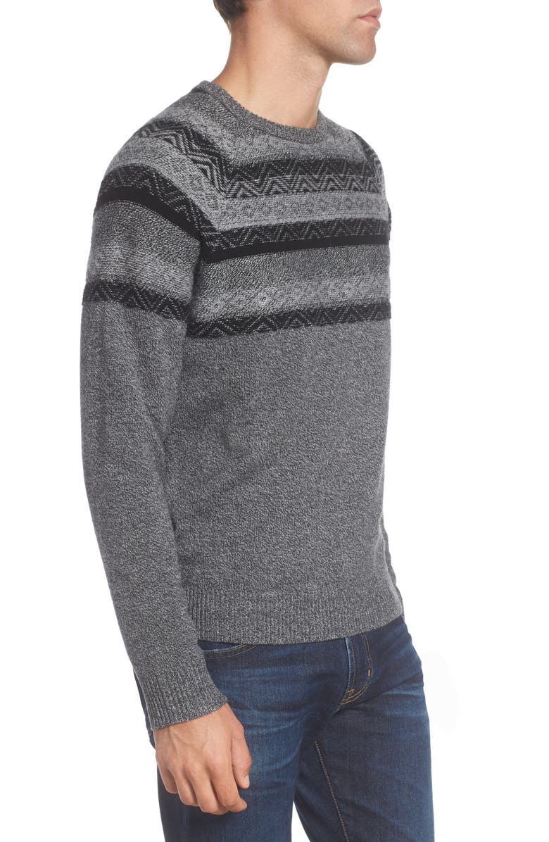 NORDSTROM MEN'S SHOP Pattern Wool & Cashmere Sweater, Alternate, color,