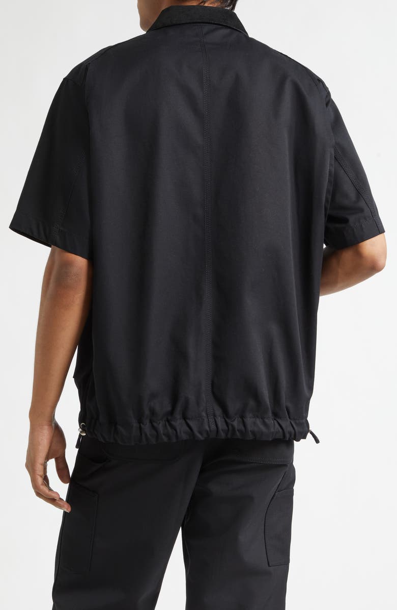 Sacai Carhartt WIP Duck Canvas Shirt, Alternate, color, Black