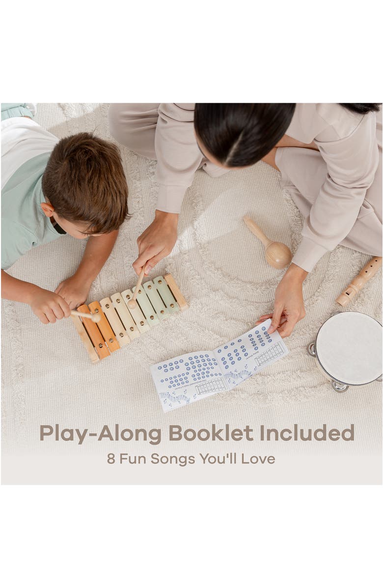 Comfy Cubs 4-Piece Kids Musical Instruments for Toddlers, Alternate, color, Multicolor