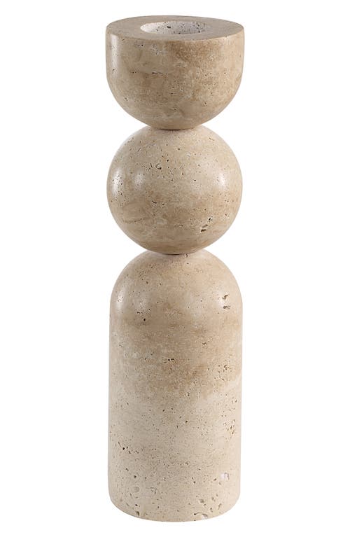Renwil Travertine Candle Holders In Neutral