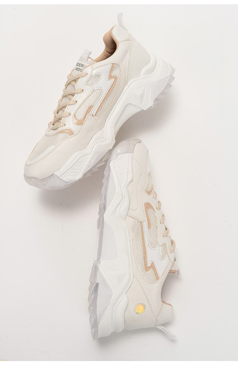 Prologue Shoes Europa Sneakers, Alternate, color, White Faux Leather