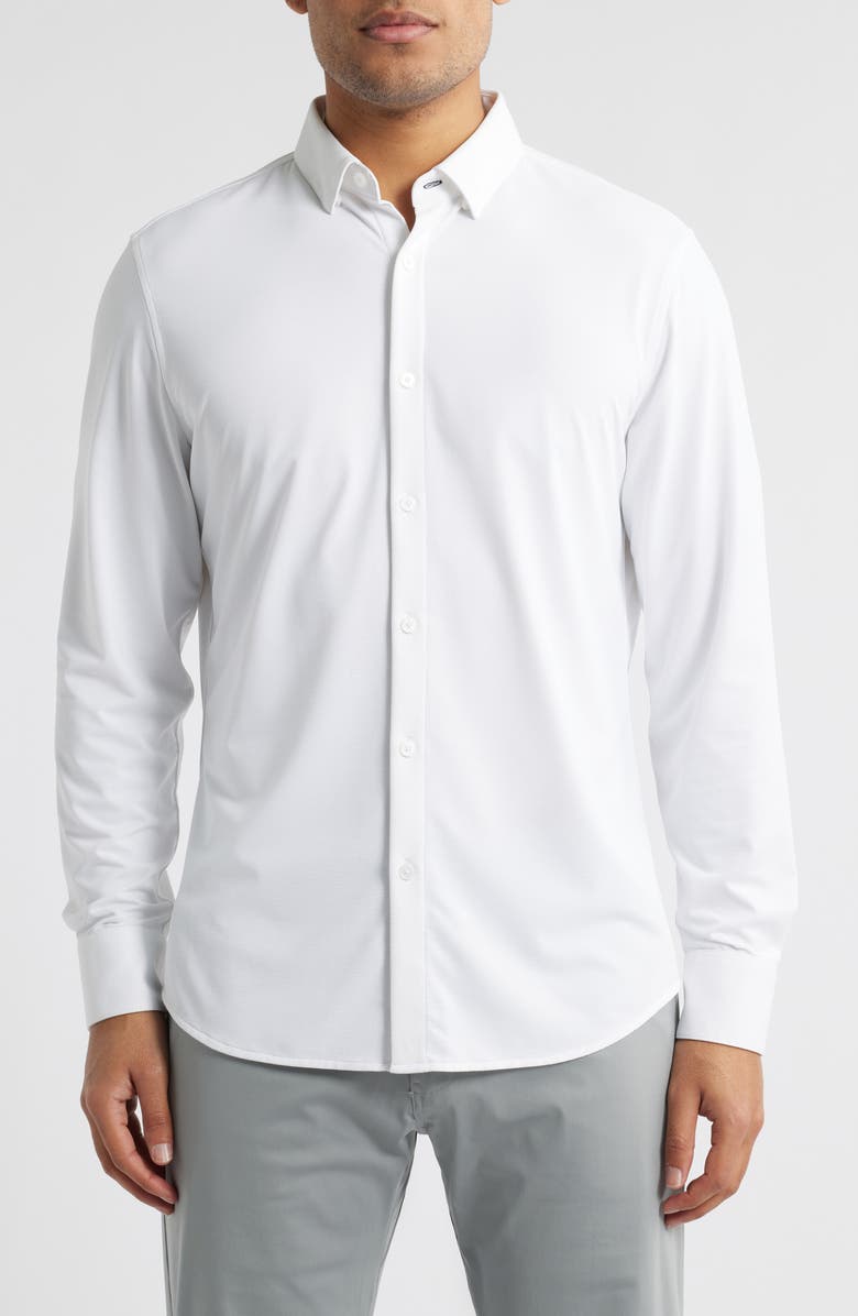 Mizzen+Main Halyard Performance Button-Up Shirt, Main, color, White