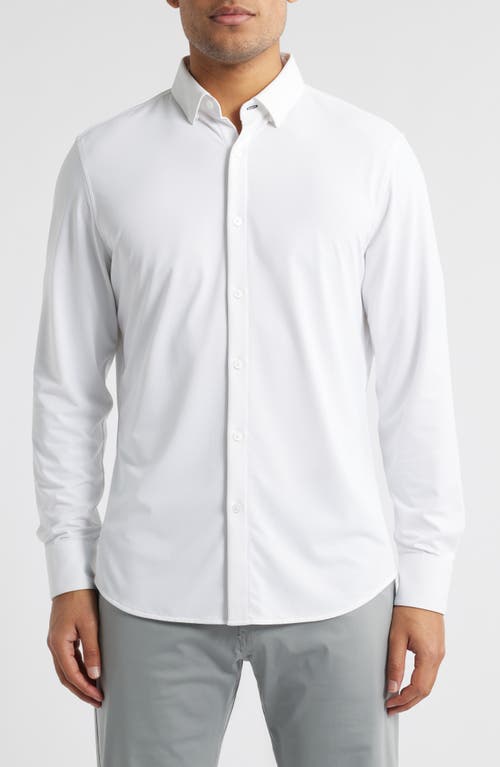 Mizzen+Main Halyard Performance Button-Up Shirt in White  product