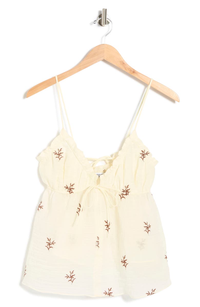 Princess Polly Cinnamon Embroidered Cami, Main, color, Beige