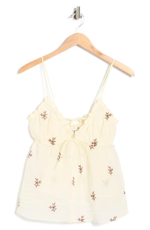 Cinnamon Embroidered Cami