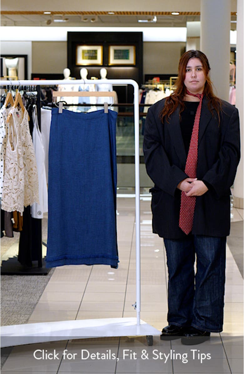 Fringe Detail A-Line Maxi Skirt, sales video thumbnail