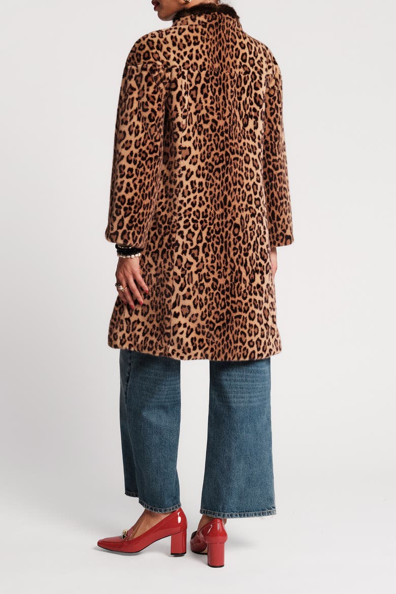 Dame Coat Leopard, Alternate, color, Yellow/Brown