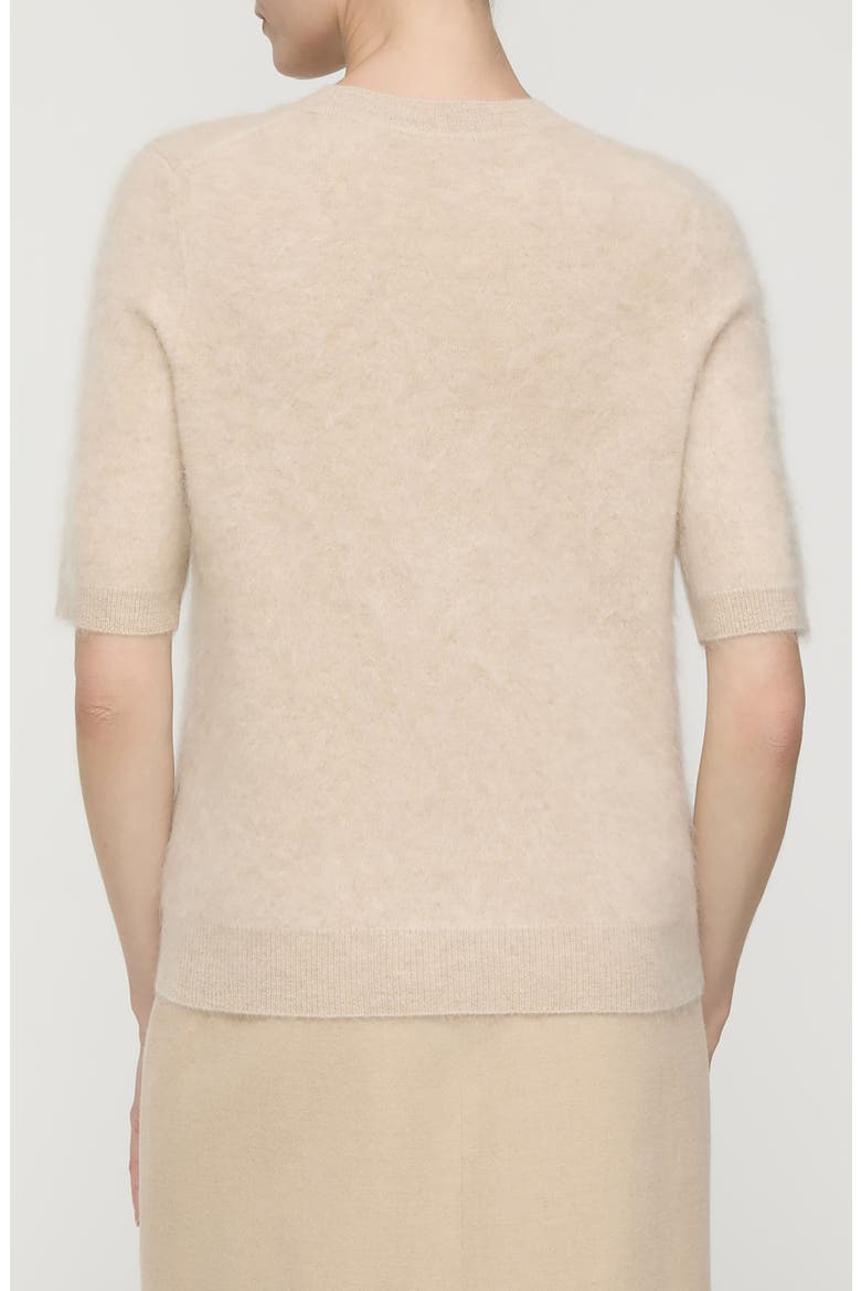 Brushed Cashmere Crewneck Sweater, Alternate, color, NATURAL MELANGE
