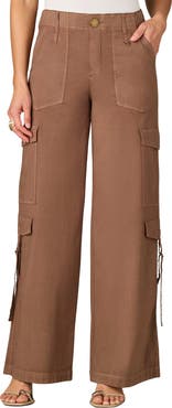 Wit & Wisdom High Waist Cotton Blend Cargo Pants
