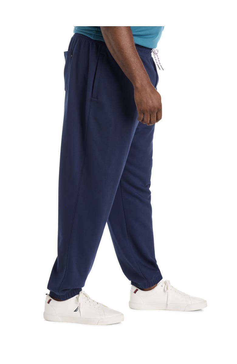 Nautica Big & Tall Fleece Joggers, Alternate, color, Navy Seas