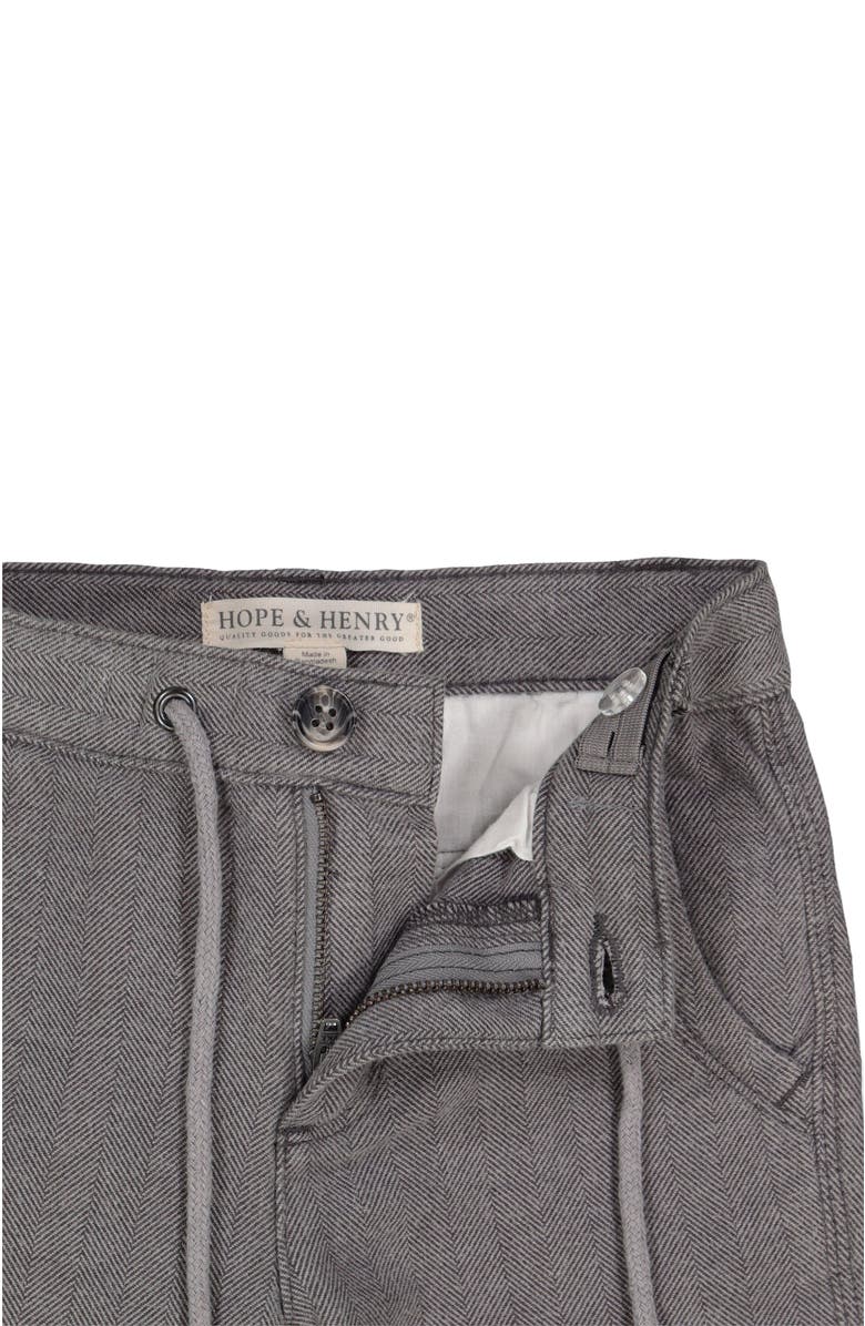 Hope & Henry Boys' Rolled Cuff Pant with Drawstring, Kids, Alternate, color, 