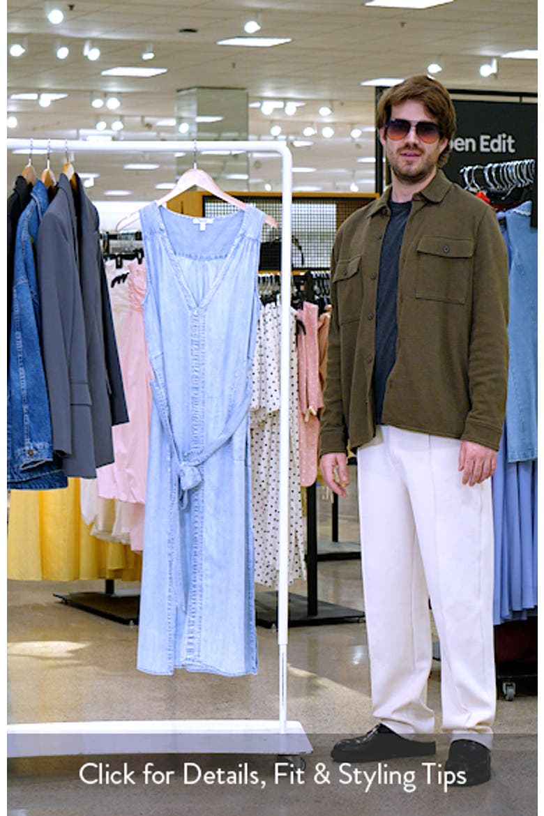 Landon Sleeveless Denim Dress video