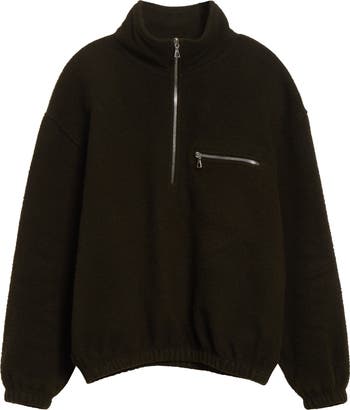 RIER Wool Fleece Half Zip Sweatshirt | Nordstrom