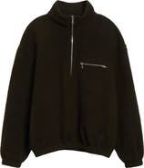 RIER Wool Fleece Half Zip Sweatshirt