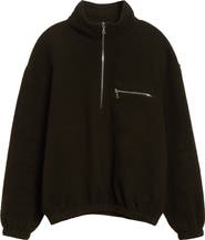 RIER Wool Fleece Half Zip Sweatshirt
