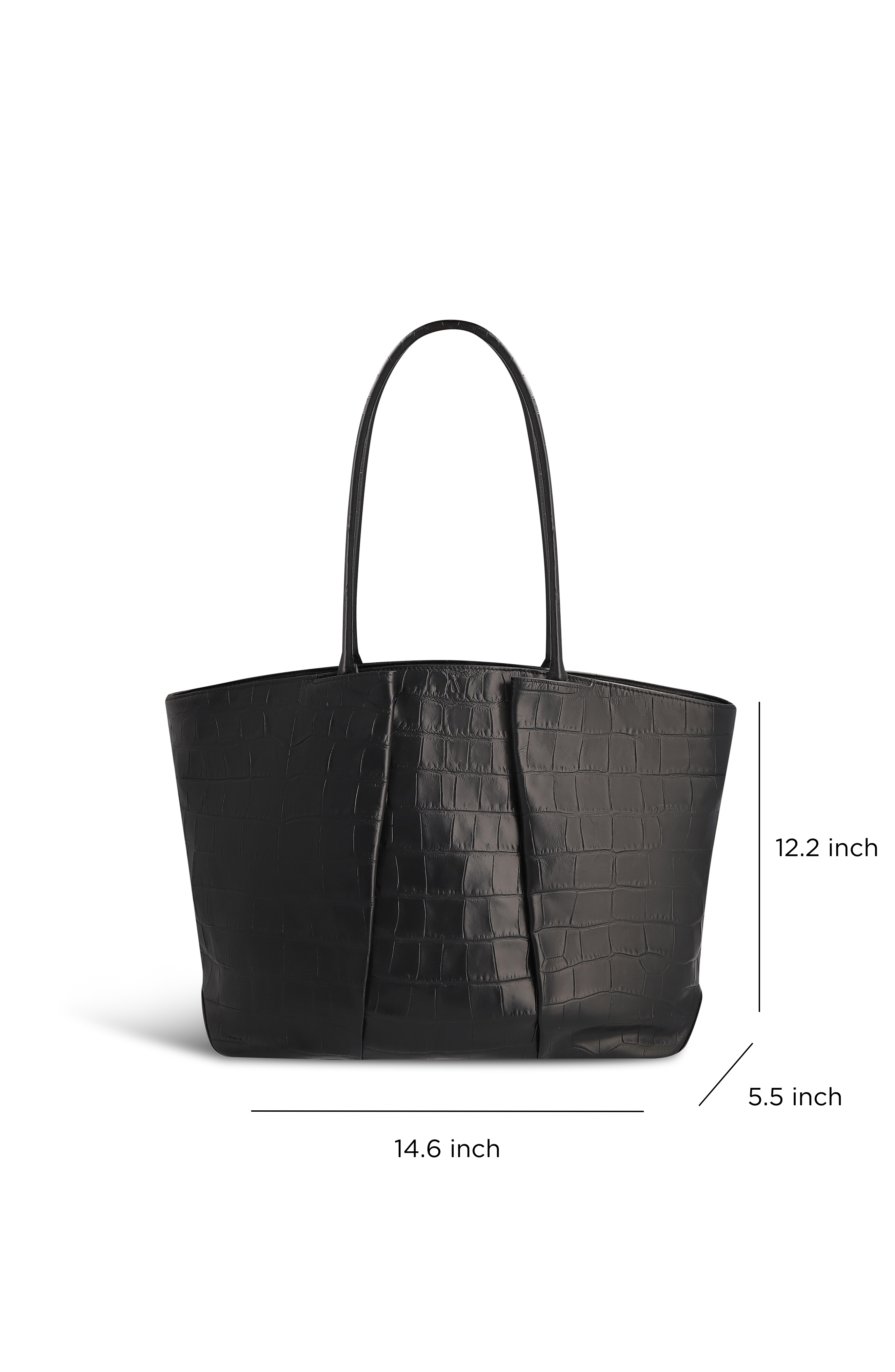 Horizon Leather Tote Bag, Alternate, color, Soft Croco