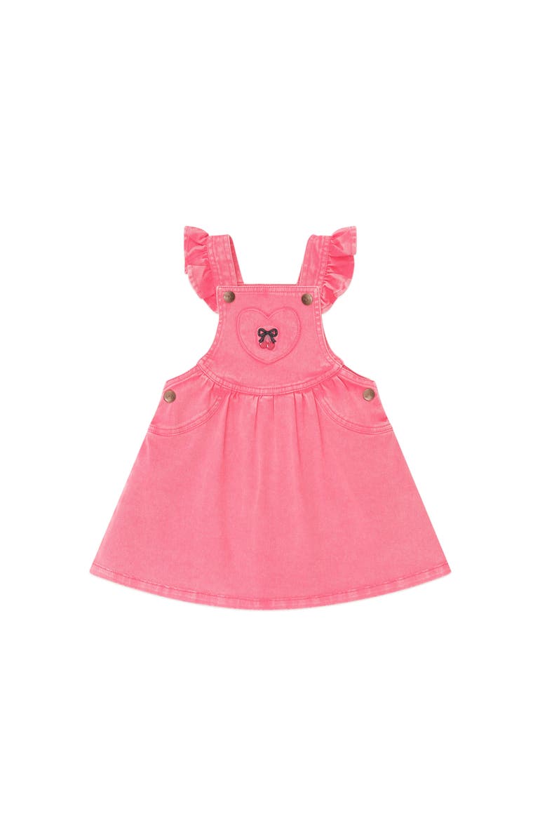 Huxbaby Vintage Cherry Pinafore, Main, color, Washed Cherry