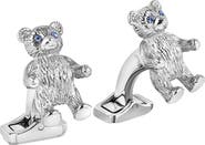 Thompson of London Crystal Teddy Bear Cuff Links