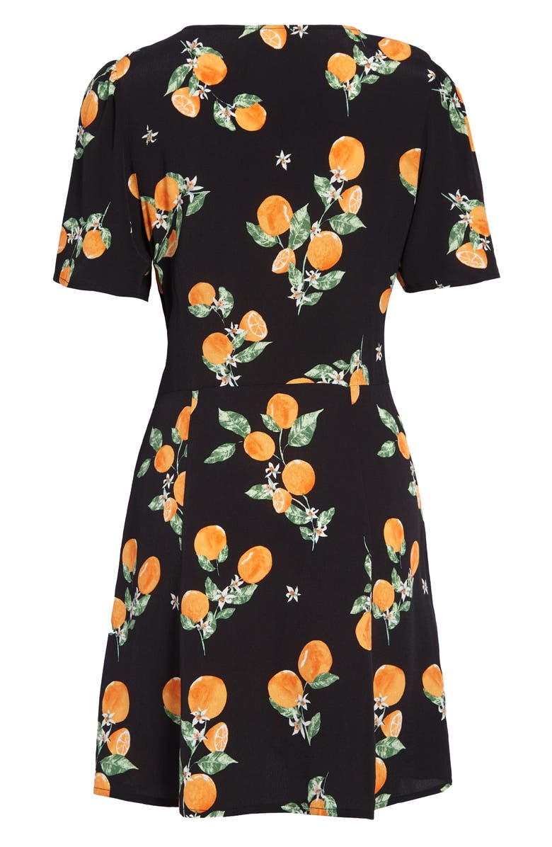 Leith Twist Front A-Line Minidress, Alternate, color,