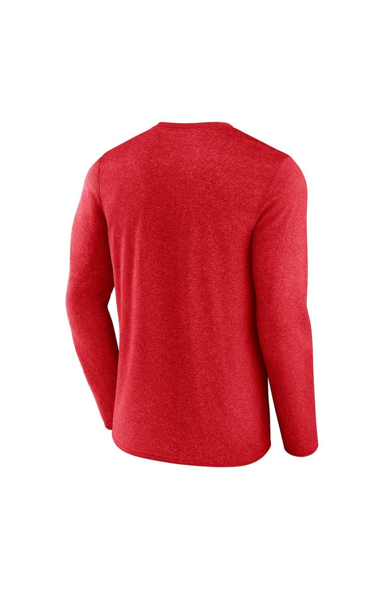 FANATICS Men's Fanatics Heather Red Detroit Red Wings Transition Long Sleeve T-Shirt, Alternate, color, Heather Red