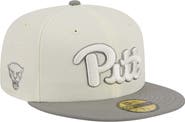 New Era Men's New Era Stone/Gray Pitt Panthers Chrome & Concrete 59FIFTY Fitted Hat