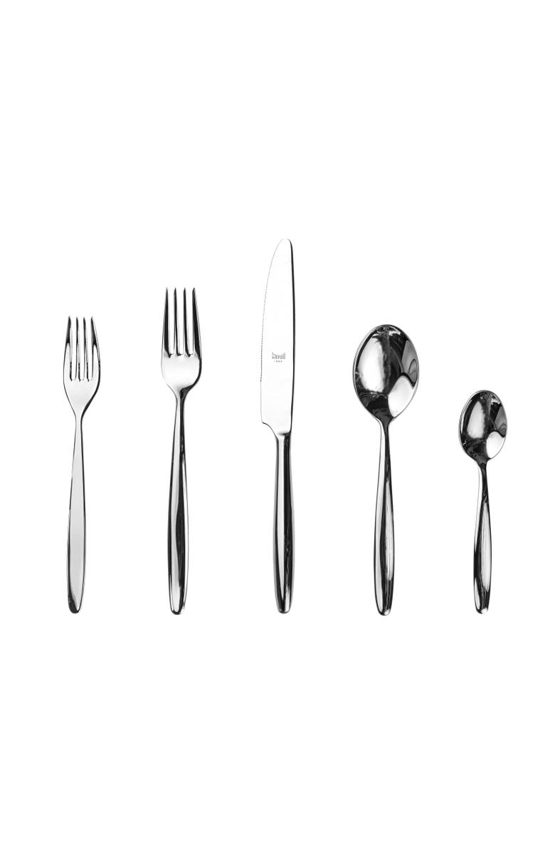 Mepra Acqua Flatware Set - 5 Pieces, Main, color, Silver