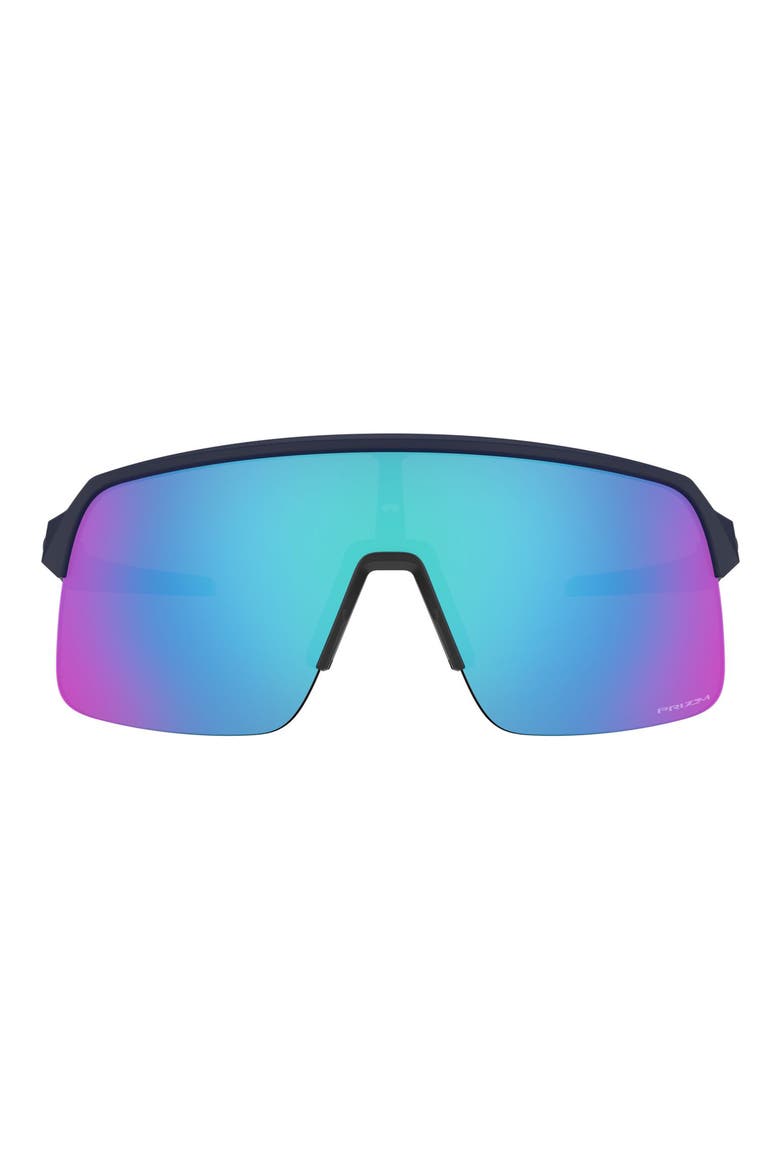 Sutro Lite 139mm Prizm™ Wrap Shield Sunglasses, Main, color, MATTE NAVY/ PRIZM SAPPHIRE