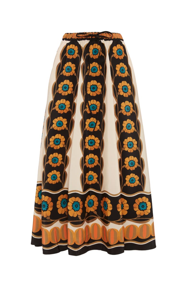 La DoubleJ Drawstring Skirt Daisychain Placée Orange, Alternate, color,