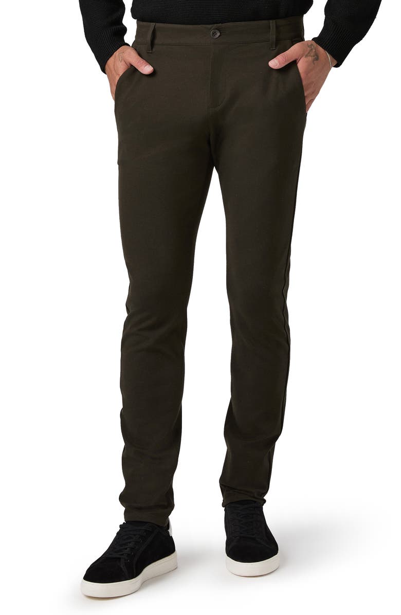 PAIGE Stafford Flat Front Chinos, Main, color, Pine Needle