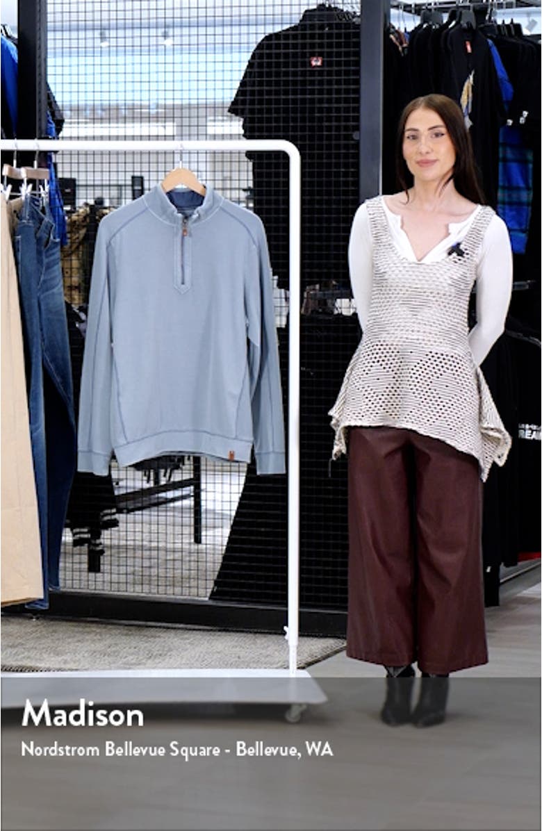 French Terry Half Zip Pullover, sales video thumbnail