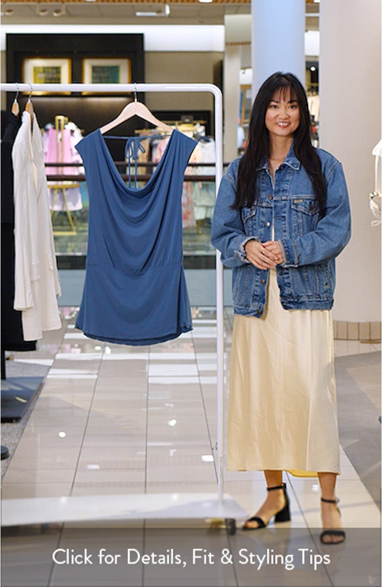 Maya Cowl Neck Minidress, sales video thumbnail