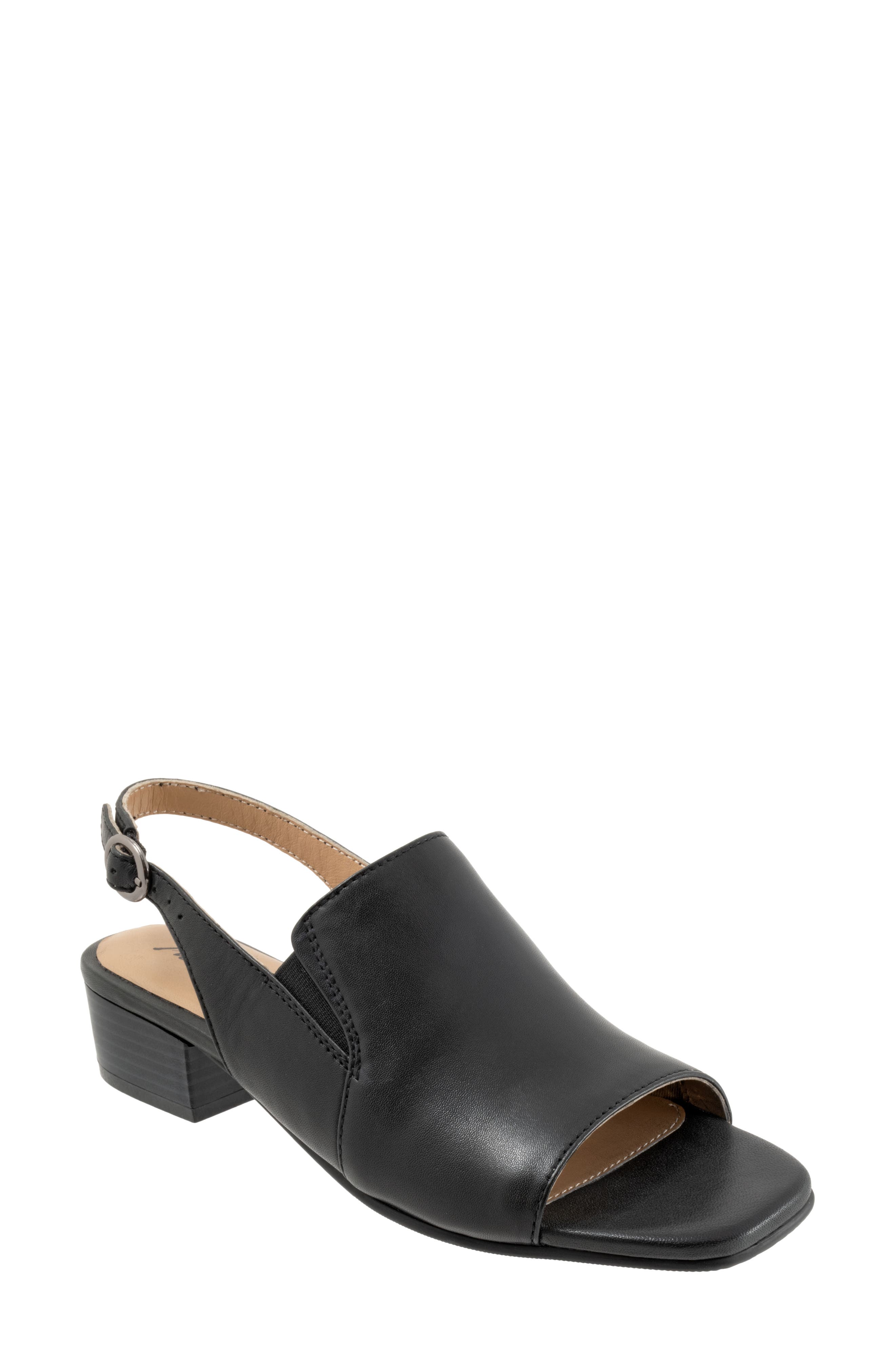 Trotters Nila Slingback Sandal, Main, color, Black