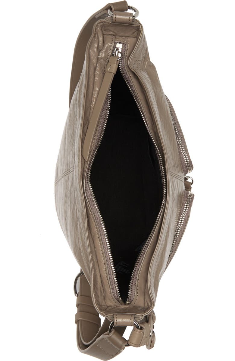 AllSaints Fetch Leather Crossbody Bag, Alternate, color,