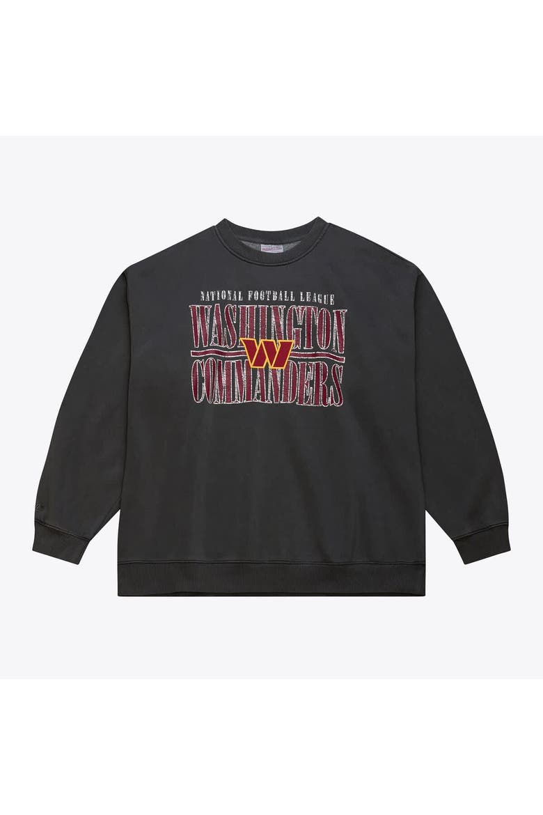 Men's Mitchell & Ness Black Washington Commanders Downtown Collection Fleece Sweatshirt, Main, color, Black