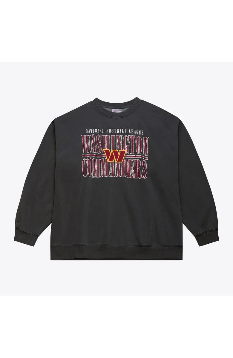 Mitchell 
Ness Men
s Mitchell 
Ness Black Washington Commanders Downtown Collection Fleece Sweatshirt, Main, color, Black