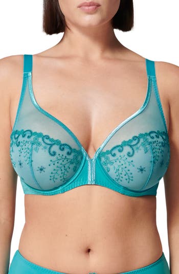 Simone Perele Delice Sheer Underwire Plunge Bra | Nordstrom