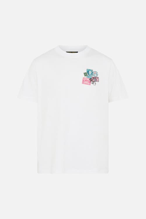 Camilla Relaxed Heavyweight Crew Neck Tee With Love From Türkiye In White